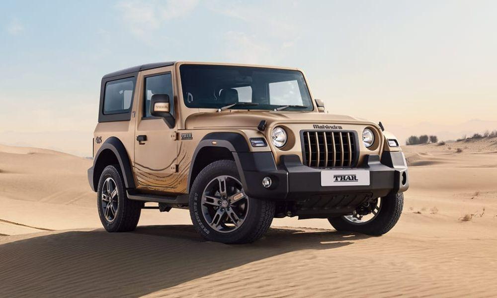 Mahindra says the Thar Earth Edition is inspired by the Thar desert and comes with a new satin matte paint finish and black and beige dual-tone upholstery.
