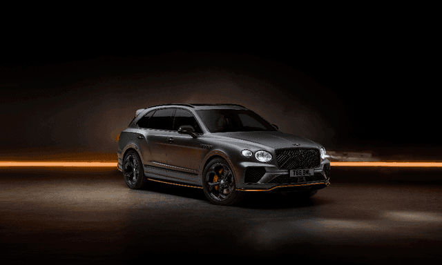 The Bentayga S Dark Edition is the first car from Bentley in over 105 years to feature a black-tinted version of the brand’s 'Winged B' logo.