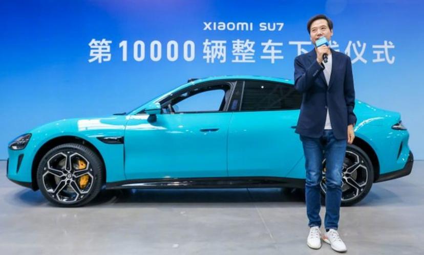 Xiaomi Rolls Out 10,000th SU7 Electric Sedan