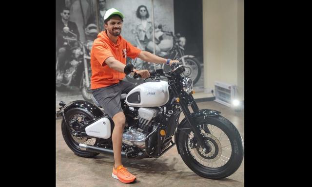 Gaikwad recently took delivery of a new Jawa 42 Bobber.