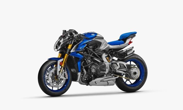 Special edition Brutale pays tribute to the historic Assen Circuit in the Netherlands with a striking blue and silver paint scheme.