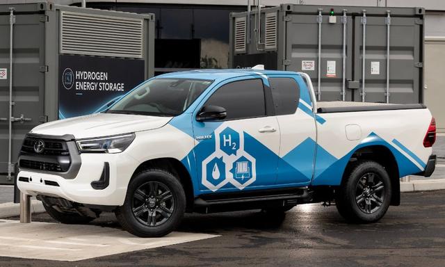 The hydrogen-powered pick-up – said to emit nothing but water vapour – was revealed at Toyota’s Burnaston car plant in Derby, UK.