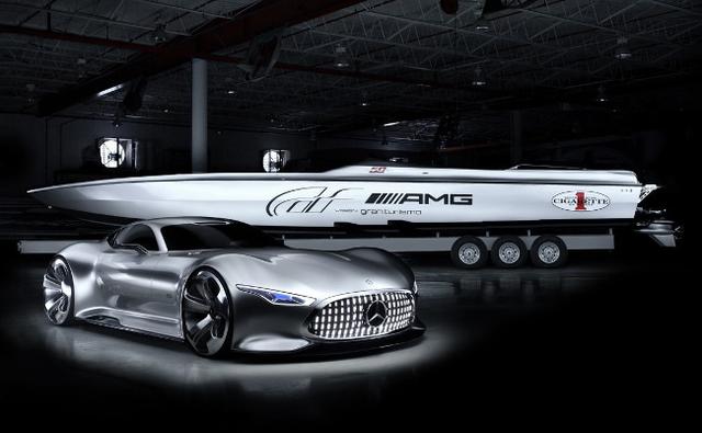 Mercedes-AMG and Cigarette team up once again to bring to life the Vision Gran Turismo speedboat