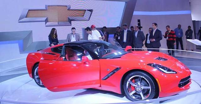 The 2014 Chevrolet Corvette Stingray C7 made its Indian debut at the 2014 Indian Auto Expo.