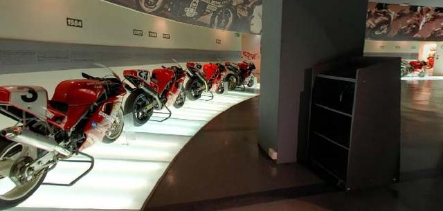 Google offers a hi-res virtual tour of the Ducati museum and you can walk in and out of various rooms which are spread across this 850 sq.mt area.