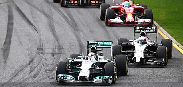 Mercedes' Nico Rosberg led from start to finish to win the season-opening Australian Grand Prix. Rosberg beat home-turf boy Daniel Ricciardo, who was placed second in his first drive for Red Bull, with McLaren debutant Kevin Magnussen clinching third spot.