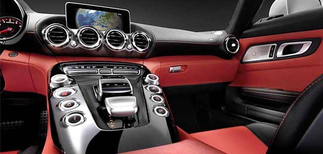 Mercedes-Benz previews the AMG GT with some shots of the interiors