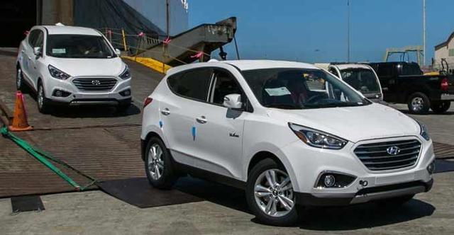 Hyundai's Hydrogen Fuel Cell CUVs Hit U.S. Shores