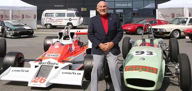 The world's biggest ever parade of Formula One cars will be staged at the Silverstone Classic from the 25th to 27th July. The cavalcade will be led by motorsport legend, 84-year old, Sir Stirling Moss and the event will celebrate 50 Grands prix at Silverstone.