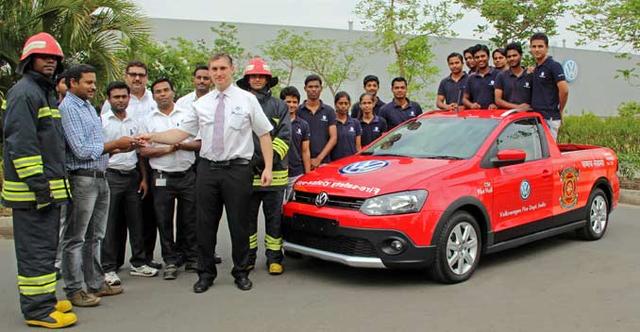 Apprentices of the Volkswagen Academy India's three-year Dual Apprenticeship course, have built a firefighting car for the Volkswagen Pune plant's Safety Department. A group of 14 apprentices have submitted this as their final year project.