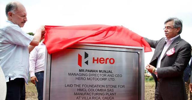 Country's largest two-wheeler maker Hero MotoCorp has commenced setting up of its USD 70 million (around Rs 420 crore) manufacturing facility in Colombia, as part of its plans to expand its global footprint to as many as 50 countries by 2020.