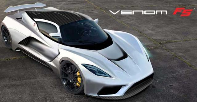 Say hello to Hennessey Venom F5, Venom GT's successor in every sense of the word. To put it in the company's own words, "With the fury of a Texas tornado, 290 mph is within reach", which means the hypercar might be able to go as fast as 467Km/h.