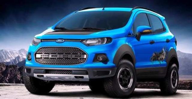 We don't know the reason why Ford chose these names but we will tackle them one at a time. Ford has unveiled the EcoSport Storm Concept at the Sao Paulo Motor Show. The car draws inspiration from the F-150 Raptor.
