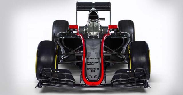 McLaren has launched its Honda powered MP4-30 on the internet and we can;'t wait to see how it does in its test at Jerez in the coming weeks. The McLaren gets the customary silver, with a more pronounced red from the tip of the sleek nose to the cockpit.