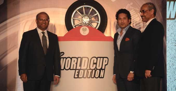 MRF launched the ZSPORT which is a special World Cup edition tyre. The tyre was unveiled by Sachin Tendulkar. The new range of tyres by MRF sports a special ICC World Cup logo and can be fitted on over 25 models of cars in the mid and premium segment in India.