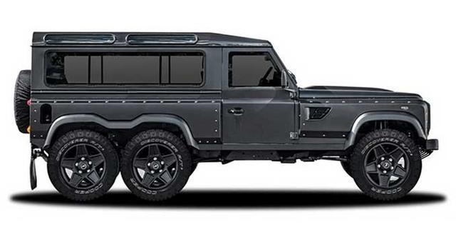 Ever since Mercedes brought in the G63 AMG 6x6, not a single name had been added to the population. However, that's about to change. Say hello to the Flying Huntsman 6x6 - Kahn Design's stretched version of the Land Rover Defender, which will be unveiled soon.
