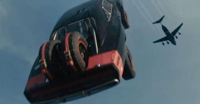 The latest video features a scene where you can see the cars skydiving, no kidding! Dom and the rest of the team dive off an airplane in their cars, and manage to land perfectly fine, thanks to the parachutes built into their cars.