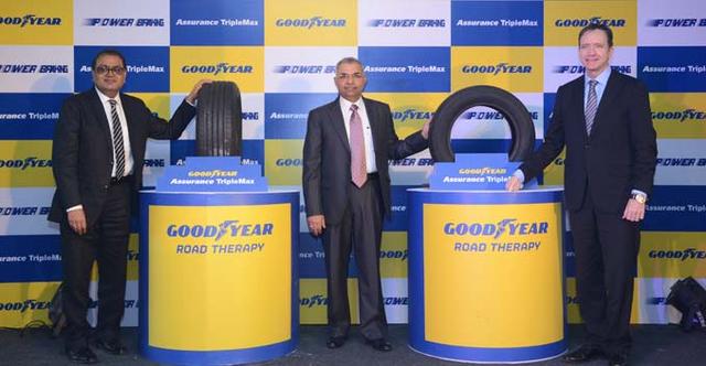 With the monsoon around the corner, Goodyear India has rolled out the Assurance TripleMax, the first tyre to boast of Goodyears latest HYDROGRIP Technology. According to the company, the use of this technology in the tyres helps reduce braking distances by more than 2 meters on wet roads.