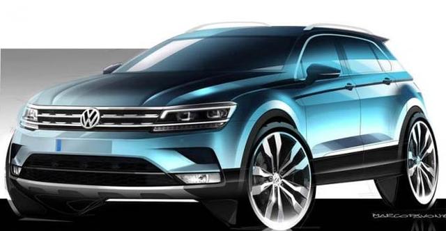 Volkswagen has published the first official design sketches for the next generation Tiguan. The car will make its debut at the 2015 Frankfurt Motor Show and we'll have more details about it soon. But from the sketches we can clearly see where the inspiration comes from.