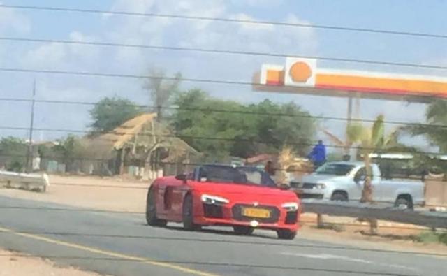 The new Audi R8 Spyder was spotted testing while undergoing hot-weather tests and was  uncamouflaged revealing a host of design details ahead of its debut in the second half of 2016.
