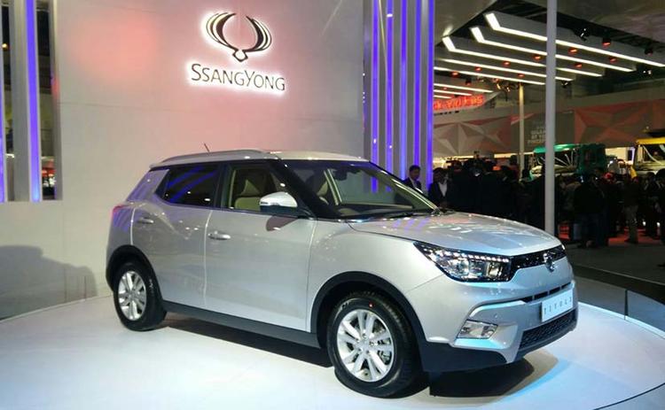 SsangYong Tivoli Compact SUV Spotted Testing in India