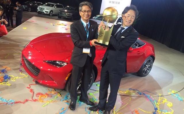 The folks at Mazda are certainly the world's happiest right now as the MX-5 two-seater sports car has been crowned as the World Car of the Year 2016 announced at the New York International Auto Show.