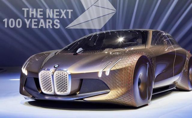 BMW unveiled its idea of what the future of its cars would look like with the 'Vision Next 100'. The concept car was formally unveiled today at exactly the same time when 100 years ago the company charter was signed to create BMW.