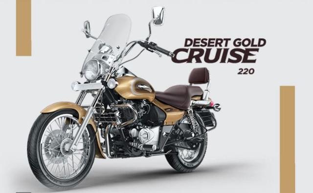 Bajaj Auto has silently launched the Avenger Cruise 220 in a new Desert Gold colour option. The bike has already reached some of the dealerships and will be retailed at Rs. 85,497 (ex-showroom, Delhi) same as the standard Cruise 220.