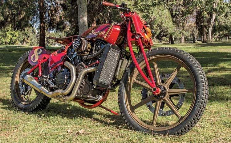 Custom Motorcycle builder Roland Sands shows off his latest project, the RSD Scout. It is a tribute to the Indian Scout Racing motorcycles of the 1920s through to the 1950s. It is a one-off model and it made its debut at Biarritz, France at the Wheels and Waves Custom Show.