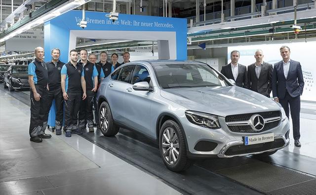 Mercedes-Benz has started production of the GLC Coupe at its facility in Bremen, Germany.