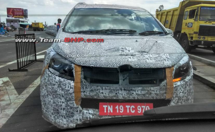 Mahindra's Mystery MPV Spotted Testing With Production Ready Parts