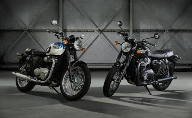 Triumph took the wraps off the Bonneville T100 and the Street Cup at the ongoing Intermot Motorcycle Show in Germany. The T100 essentially makes use of the 'high torque' 900cc, liquid-cooled, parallel-twin engine which presently powers the Street Twin as well. It churns out 54bhp and 80Nm and is mated to a 5-speed transmission.