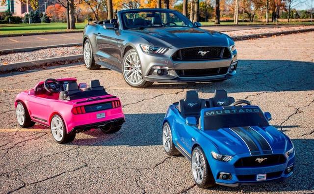 The Fisher Price Ford Mustang PowerWheels is a ride on car for children and comes equipped with traction as well as stability control. It also gets auxiliary connectivity and the V8 sound effect.