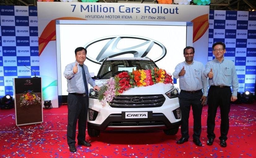 Hyundai Rolls Out Its 7 Millionth Car In India