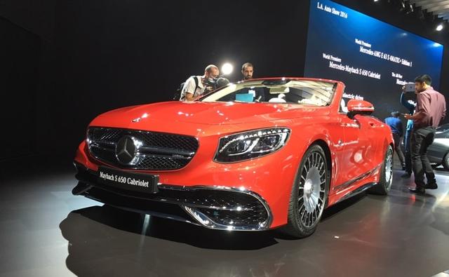 Mercedes-Maybach, the premium arm of the Stuttgart-based carmaker has introduced its first convertible - the S 650 Cabriolet, at the ongoing LA Auto Show. The car will go on sale in the European markets in the spring of 2017 and the Mercedes has announced that it will be making only 300 examples of this uber-luxury convertible.
