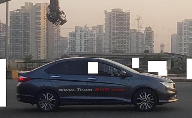 2017 Honda City Facelift Spied In India During TVC Shoot