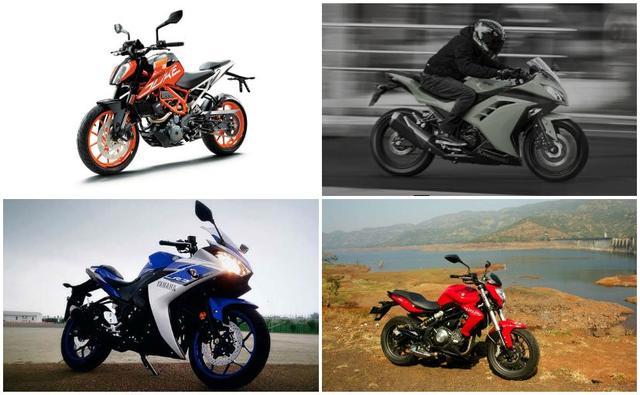 Here is a specification comparison of the 2017 KTM 390 Duke and its rivals such as the DSK Benelli TNT 300, Kawasaki Ninja 300 and the Yamaha YZF R3.