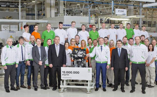 The Skoda plant at Mlada Boleslav recently rolled out the 13 millionth engine from its assembly lines. And, as if that was not reason enough to celebrate, Skoda also announced that it has commenced production of the all-new 3-cylinder 1.0-litre TSI petrol engine at the same plant. This new engine belongs to Skoda's EA 211 family which has 4 variants of different displacements.