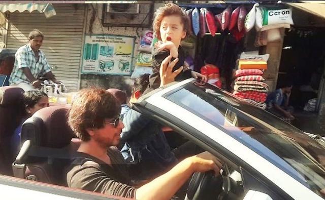 SRK's Convertible Ride With AbRam Is Adorable, But Potentially Dangerous