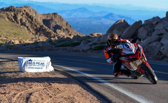 The Ducati Multistrada 1260, piloted by Carlin Dunne, reclaimed the record for two-wheeler heavyweight category at the 2018 Pikes Peak International Hill Climb.