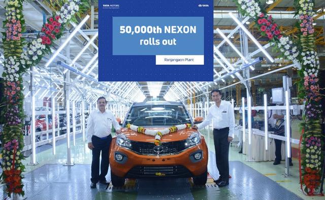 The Tata Nexon has turned out to be a brisk seller for the automaker and the subcompact SUV has achieved a new milestone. Tata Motors rolled out the 50,000th Nexon subcompact SUV from its Ranjangaon facility near Pune. The car was introduced in September last year and has managed to achieve the production figure in just 11 months. More recently, the SUV was also awarded a four star score in the Global NCAP crash test results, making it the safest subcompact SUV on sale in the country.