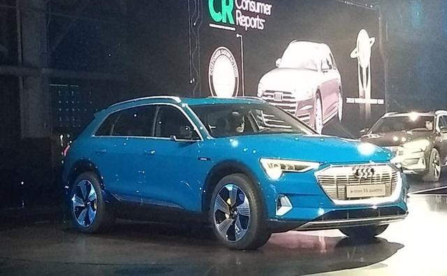 The Audi E-Tron gets typically Audi styling which is sharp and edgy along with keeping it more conventional than wild, as was the case for earlier concept models. The front end gets an octagonal grille with active flaps, that allow air to pass through and cool the front axle motor.