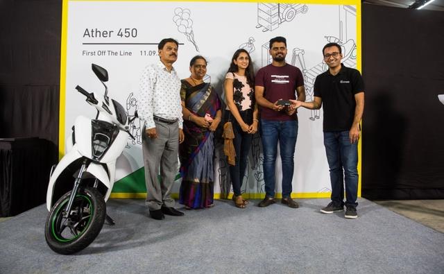 Ather 450 Electric Scooter Deliveries Commence In Bengaluru