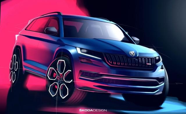 Skoda has released a couple of new design sketches of the upcoming Kodiaq RS, ahead of the SUV's official debut. Slated to make its public appearance at the 2018 Paris Motor Show in October this year, the new Skoda Kodiaq RS will be the first SUV to join the company vRS family, which is reserved for Skoda's sportiest models.
