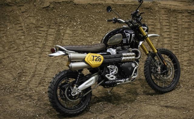 A race-spec Triumph Scrambler 1200 XE which is near stock will be raced by Ernie Vigil at the Baja 1000 in November.