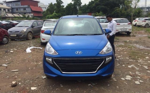 2018 Hyundai Santro Spotted In New Marina Blue Colour Ahead Of Launch