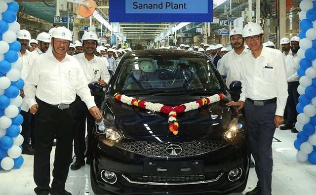 Tata Motors announced the roll out of its 500,000th passenger vehicle from the Sanand manufacturing facility in Gujarat. The plant achieved 100 per cent capacity utilisation in August this year and the automaker had announced then that it was in the process of achieving the 500,000th production milestone in October this year. The Sanand factory that commenced operations in June 2010, has seen a spike in production with popular models like the Tata Tiago and Tigor alongside the Nano, with the former models contributingv immensely to the increase in production at the plant. At present, the plant contributes about 60 per cent of Tata's total manufacturing for passenger vehicles. The Tata Tigor was launched in an updated version earlier this month.