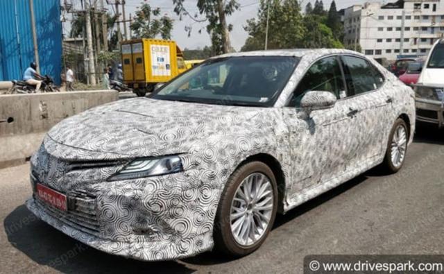 Images of the next-generation Toyota Camry have recently surfaced online in its near-production guise. The new Camry is already on sale in the global markets, and sighting of the car in India indicates that Toyota might be considering launching the car in India, possibly in 2019.