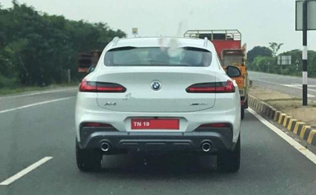 A production unit of the upcoming BMW X4 coupe SUV has been spotted in India without any camouflage. The SUV will be launched in India sometime in 2019.