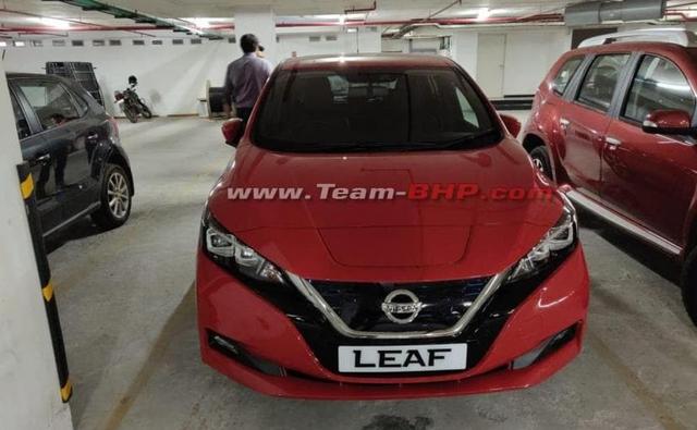 The second-generation Nissan Leaf electric car has been recently spotted in India. The car seems to have been caught on the camera by an enthusiast in Kerala and it appears to be a show car or maybe it's here for R&D purpose.